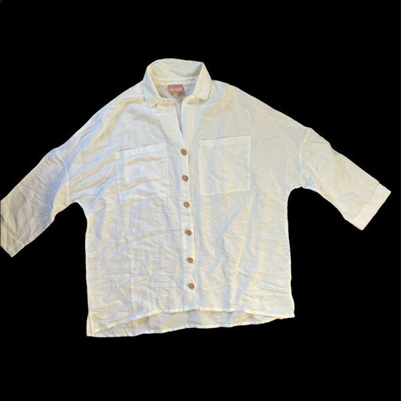 NWOT Johns Button Down Shirt Show me Your Mumu M - Picture 6 of 12
